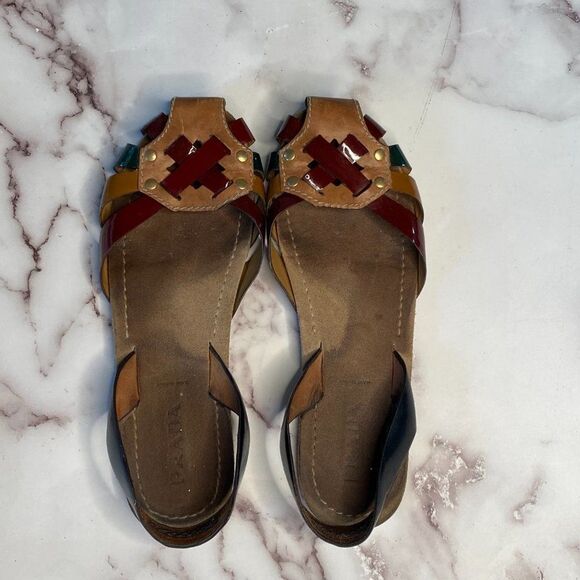 PRADA Closed-Toe SlingBack Sandals - Picture 8 of 8